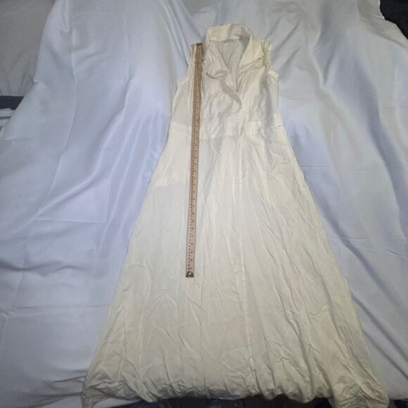 Soft Surroundings Ivory Sleeveless Midi Dress - Picture 10 of 11